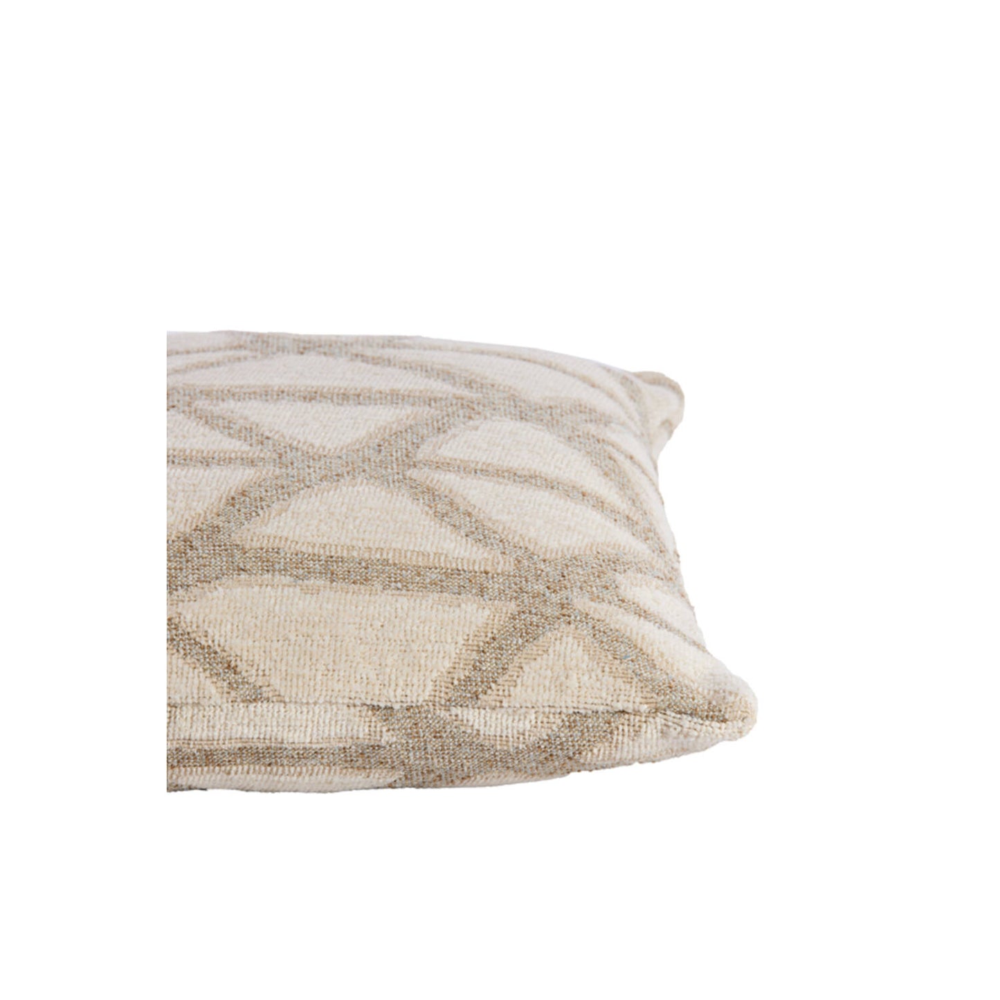 Cream Trellis Feather Filled Cushion 45x45cm