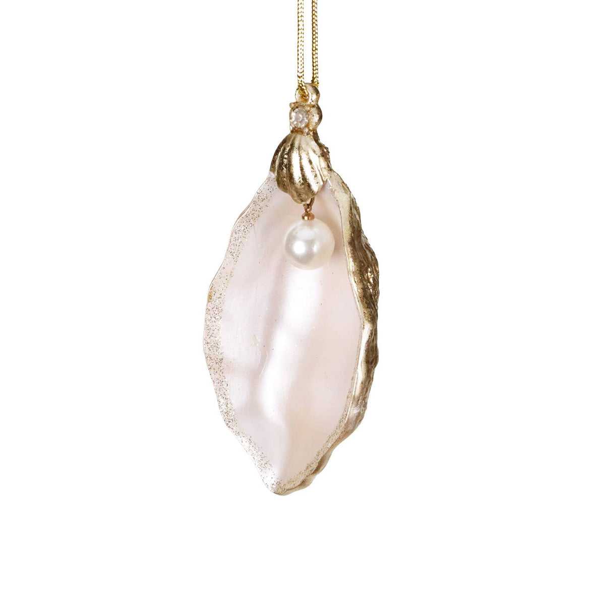 Pearl Dangle Oyster Ornament 13cm