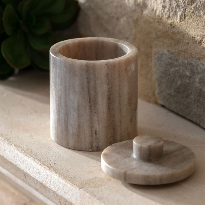 Tarragon Marble Storage Jar - Medium