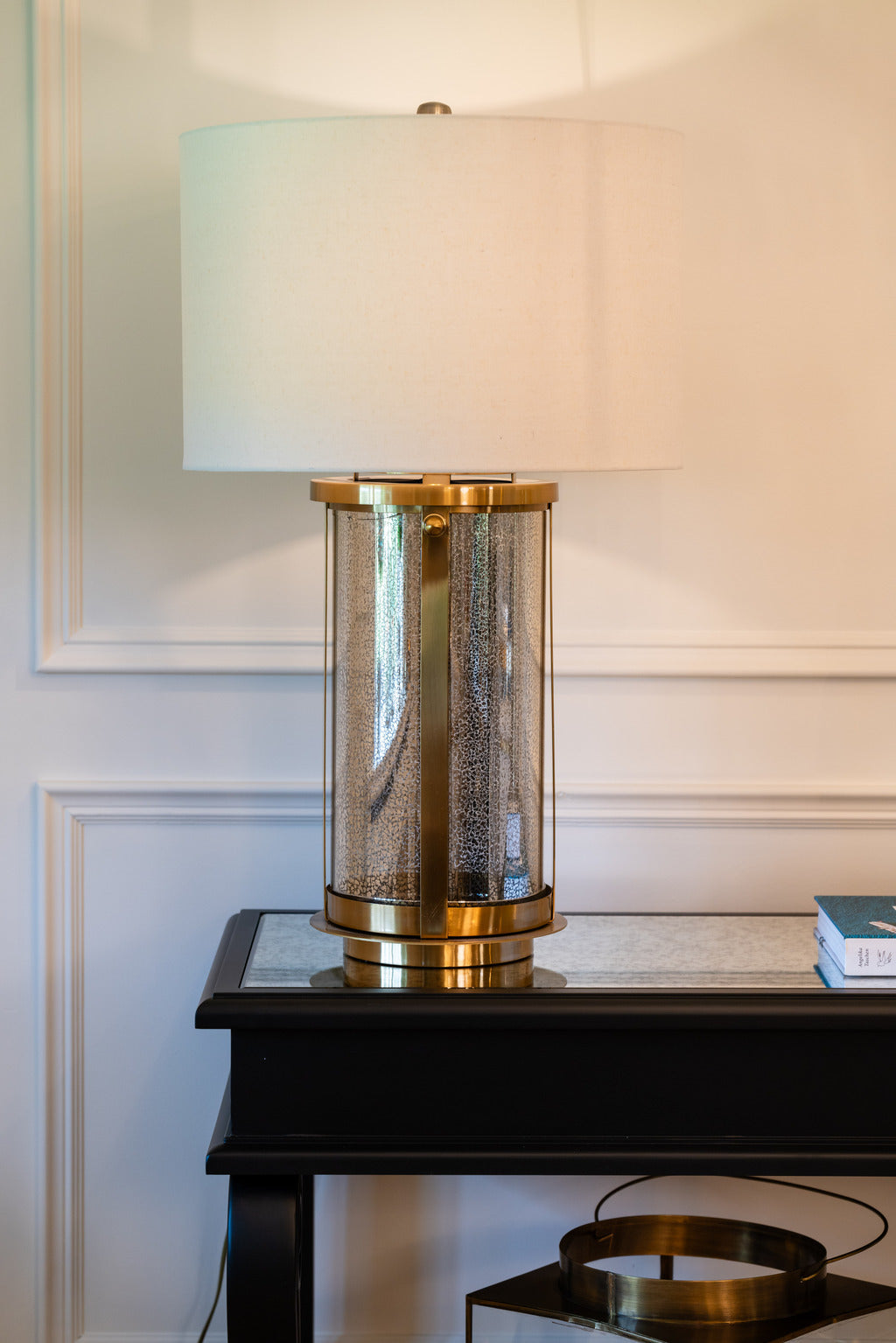 Brushed Gold Mercury Glass Table Lamp
