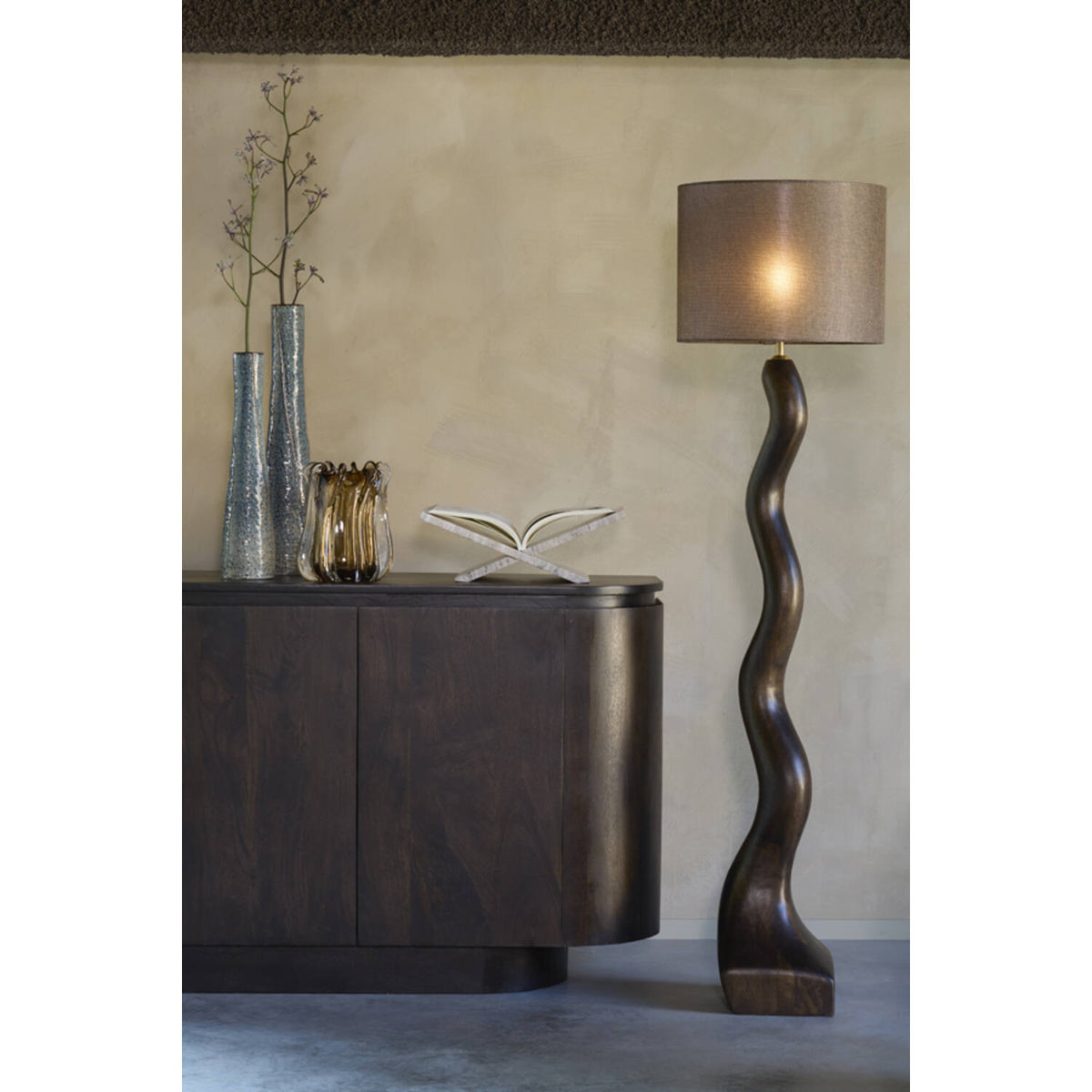 Setimmo Blue and Brown Vase 12x55.5cm