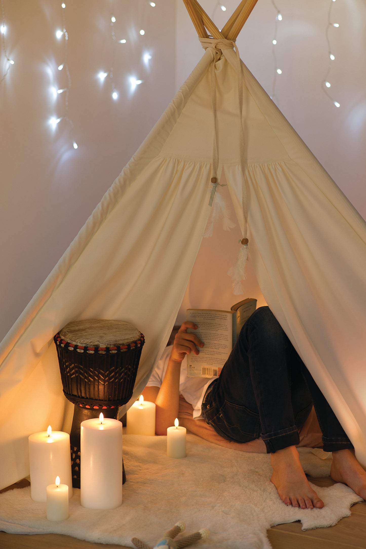 Uyuni Ivory 7.8x10cm LED Candle