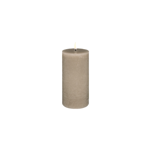 Uyuni 7.8x15cm LED Candle Sandstone