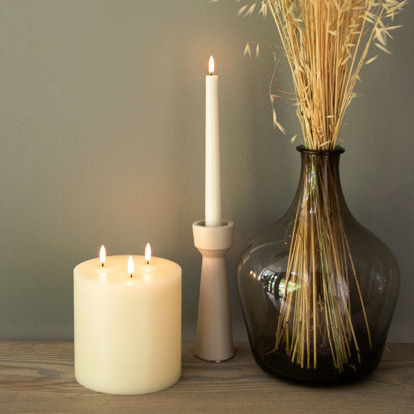 Uyuni Ivory Triple Wick LED Candle