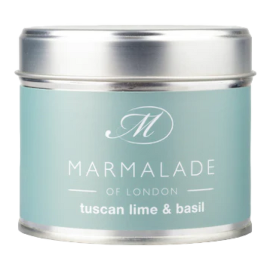 Tuscan Lime & Basil tin candle