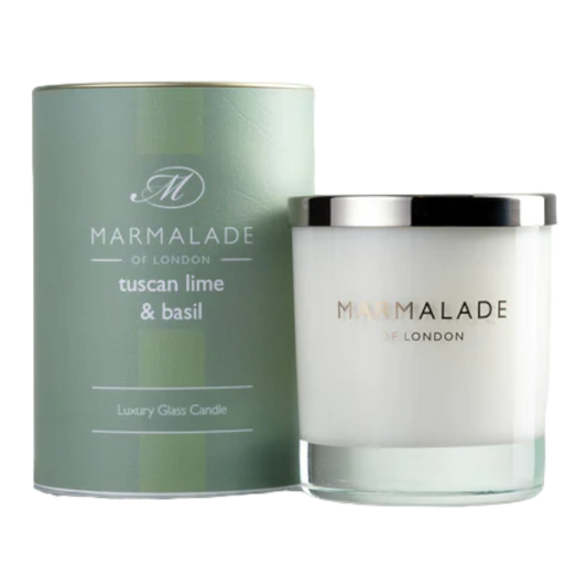 Tuscan Lime & Basil Glass candle