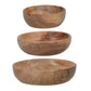Acacia Wooden Snack Bowl Set of 3