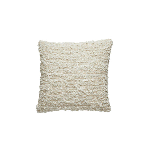 Cream Boucle Feather Filled Cushion 45x45