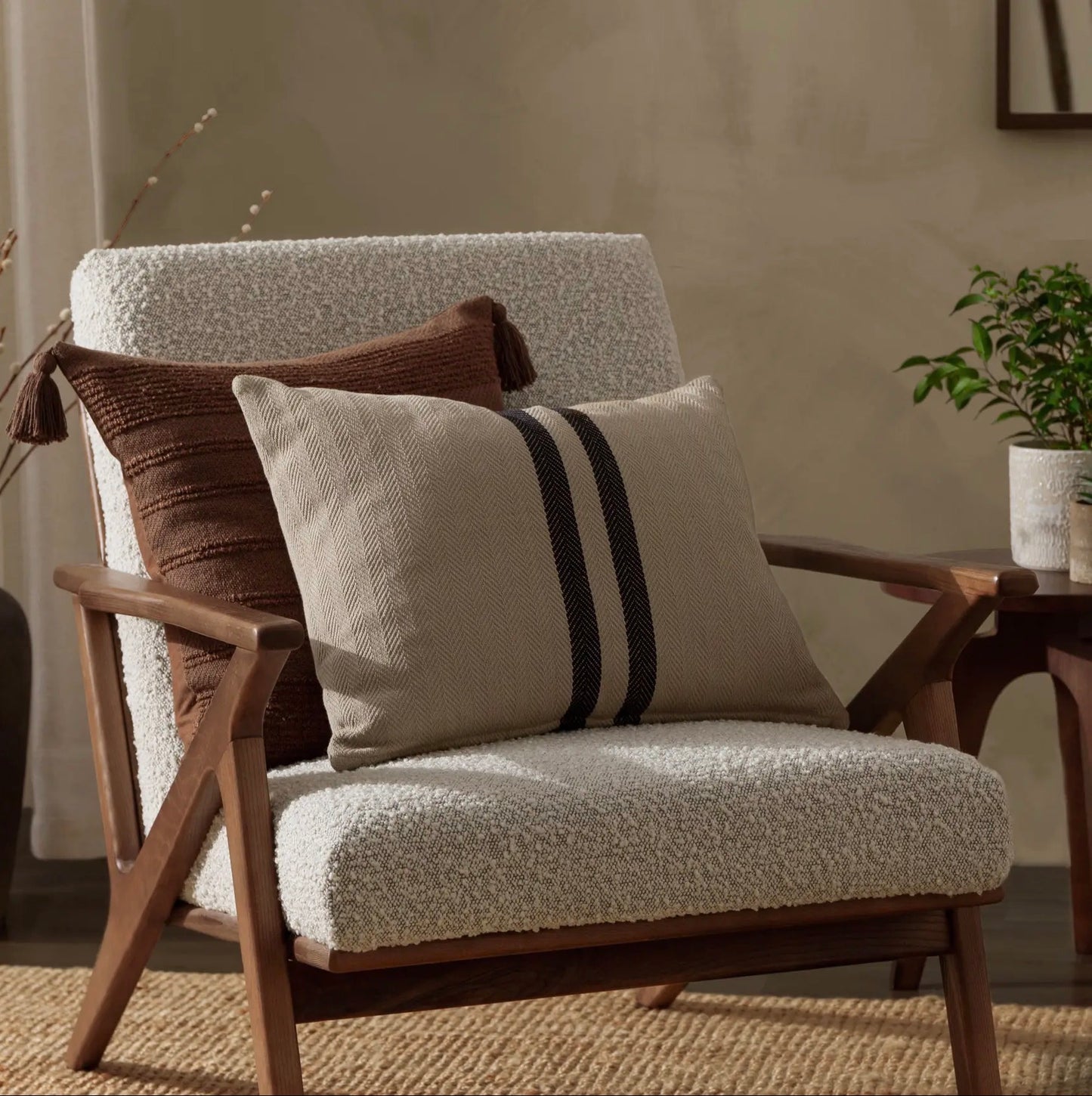 Benton Cotton Cushion - Natural 40x50cm