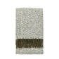 Herringbone Faux Mohair Throw - Olive