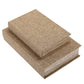 Beige Set of 2 Book Boxes