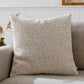 Croft Twill Woven Cushion - Natural 50x50cm