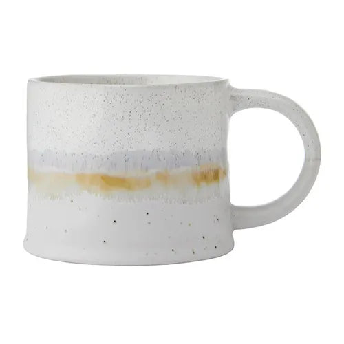 White Reactive Glaze Mug - 450ml