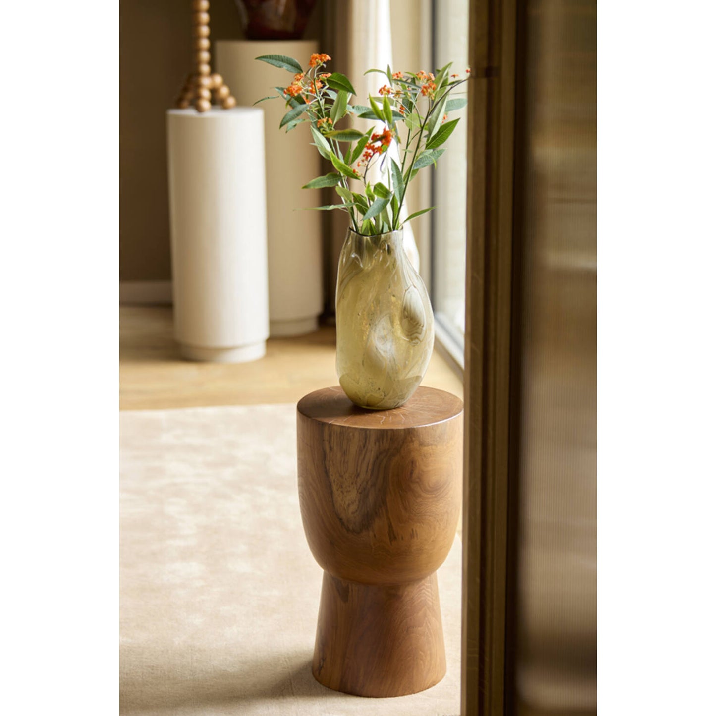 Jorien Taupe and Olive Vase - Large