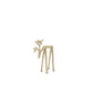 Deer Ornament - Shiny Sand 20cm