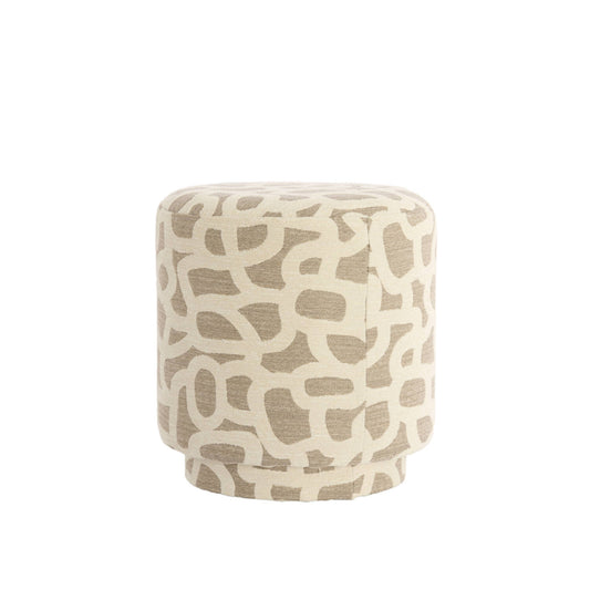 Davonte Taupe and Beige Footstool