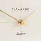 Oak Stripe Rim Mantle Clock