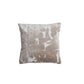 Beige Cut Velvet Feather Filled Cushion 45x45cm