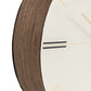 Oak Stripe Rim Mantle Clock