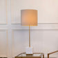White Marble Brushed Gold Table Lamp