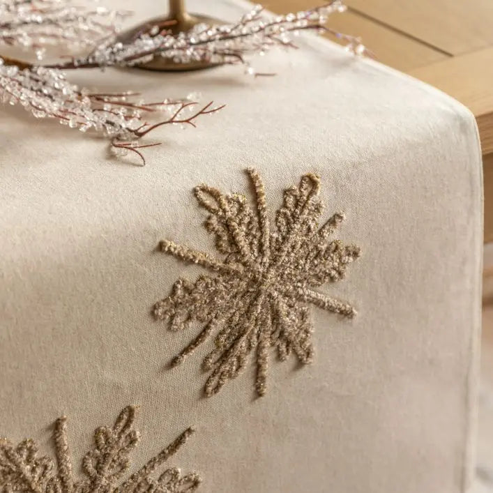Deco Luxe Snowflake Table Runner 360x1800mm