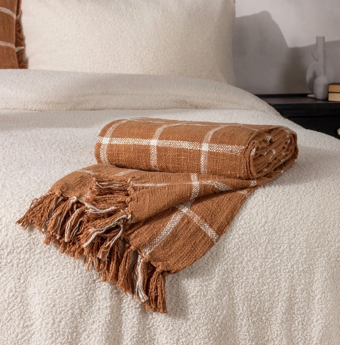 Beni Ginger/Natural Throw