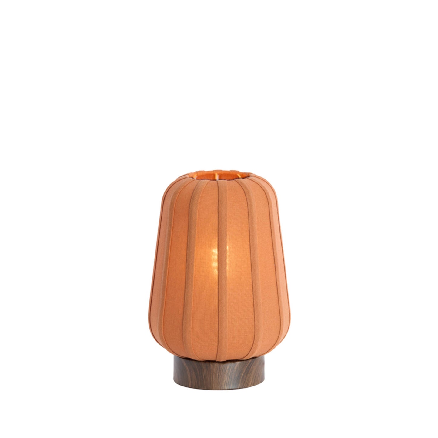 Bibia Terracotta and Wood Table Lamp - Small