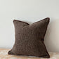 Chocolate Brown Boucle Cushion 45x45