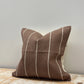 Dark Brown Cotton Cushion 45x45