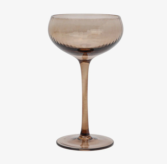 The Lou Coupe Glasses - Smoke - Set of 2