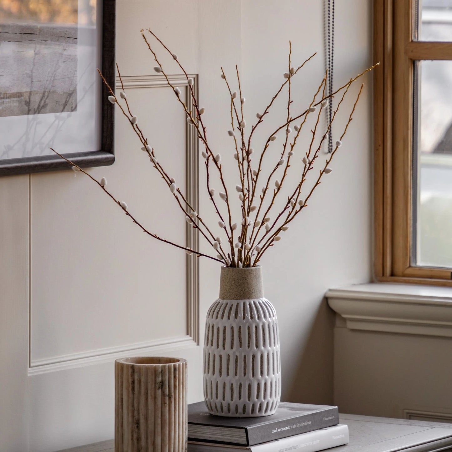 Willow Stems & Vase Arrangement