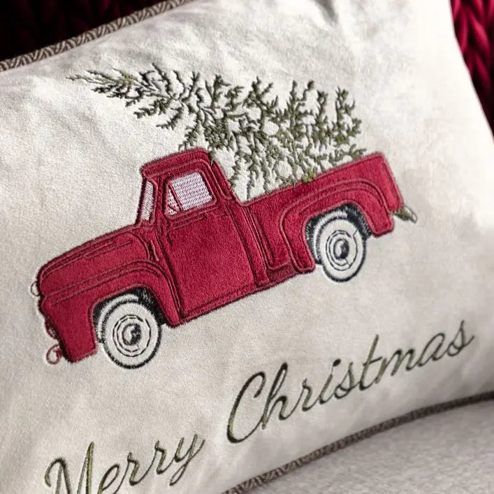 Heritage Embroidered Car Cushion - 50x30cm