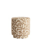 Davonte Green Grey and Beige Footstool