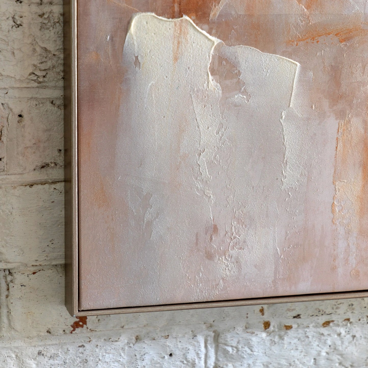 Warm Haze Framed Canvas 1000x1000m