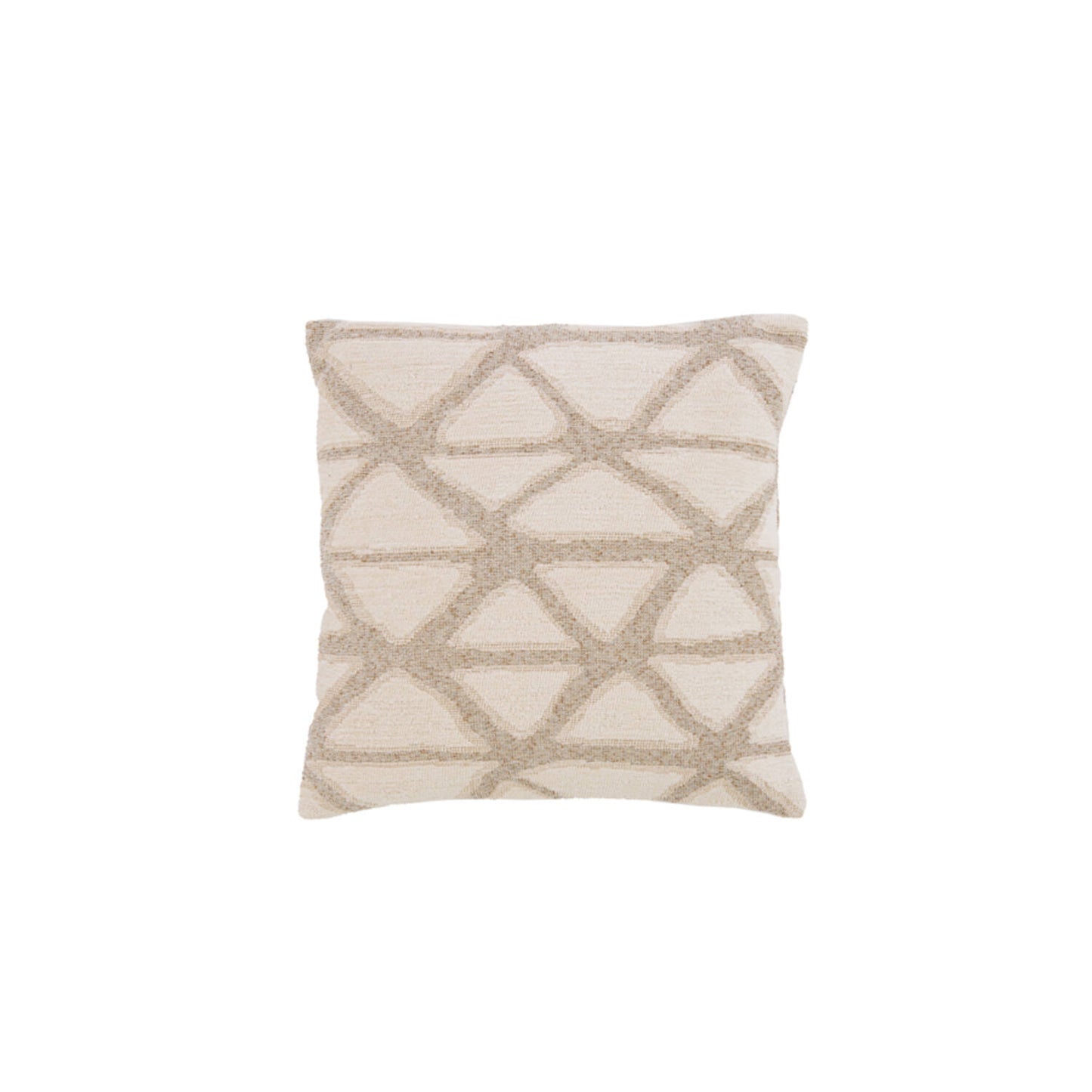 Cream Trellis Feather Filled Cushion 45x45cm