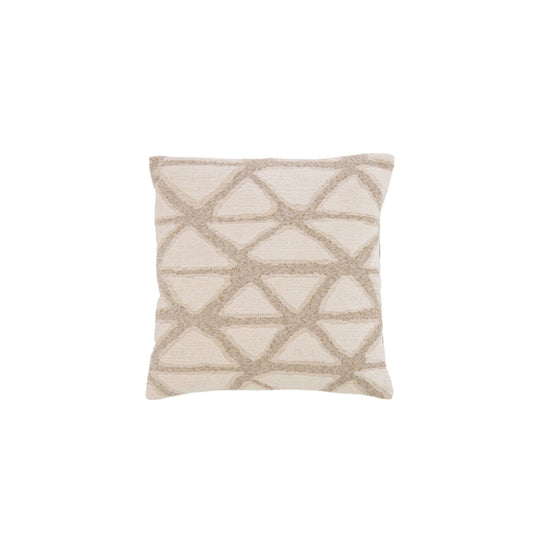 Cream Trellis Feather Filled Cushion 45x45cm