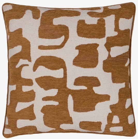 Caval Boucle Jacquard Cushion Bronze 50x50cm