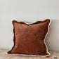 Rust Scalloped Edge Cushion 45x45