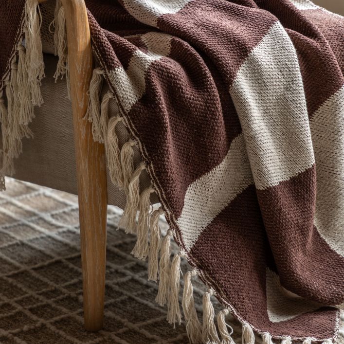 Abstract Throw - Chocolate