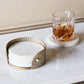 Belvedere Aged Gold Coasters - Set of 4