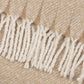 Isla Woven Tasselled Throw - Natural