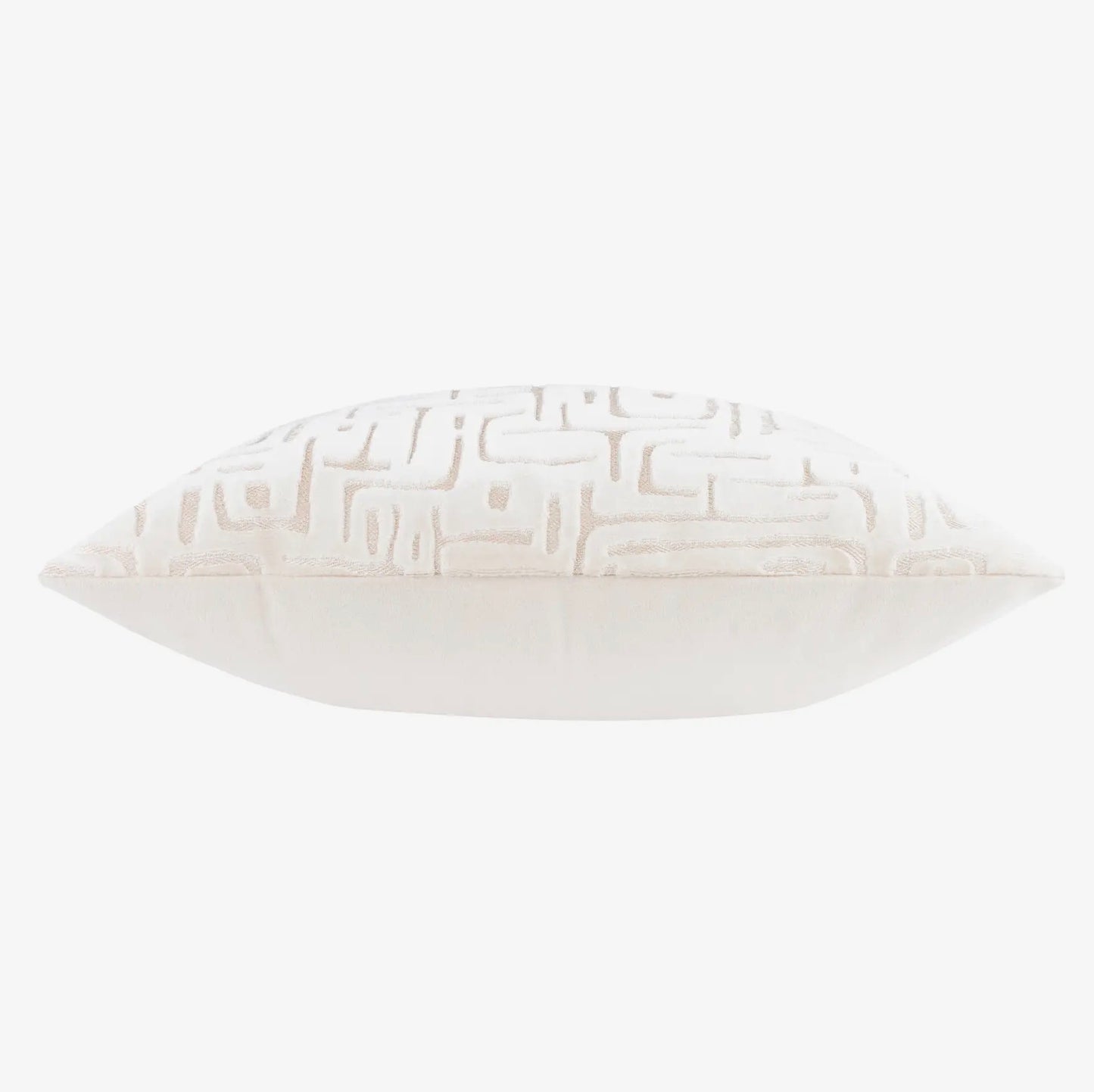 Soren Cut Velvet Cushion Chalk 45x45cm