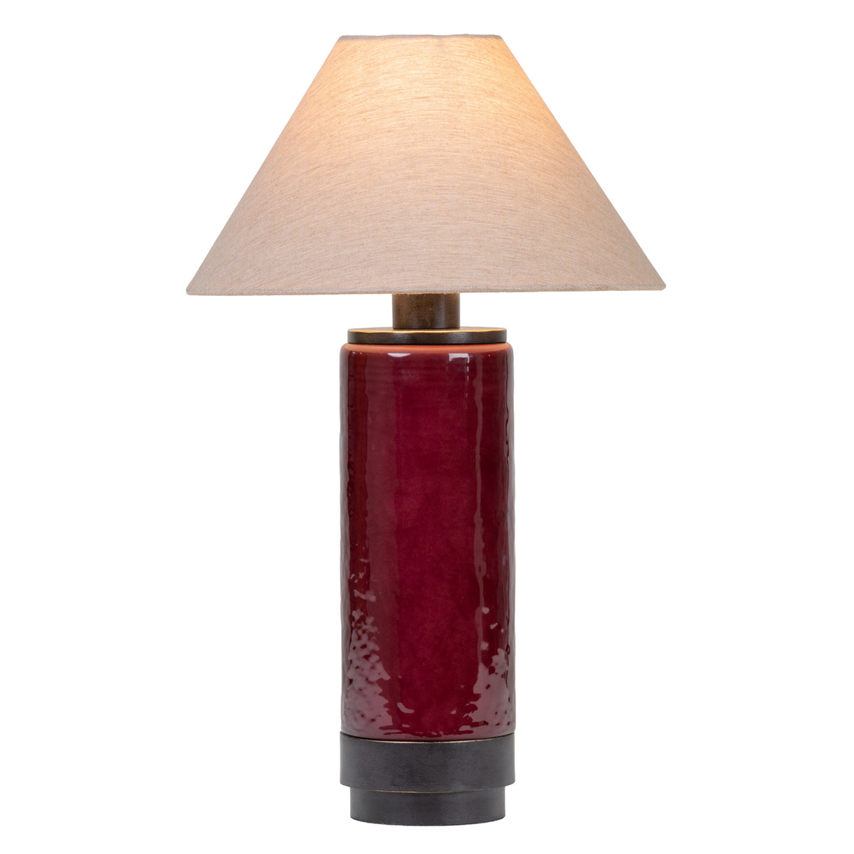Duthie Merlot Red Table Lamp