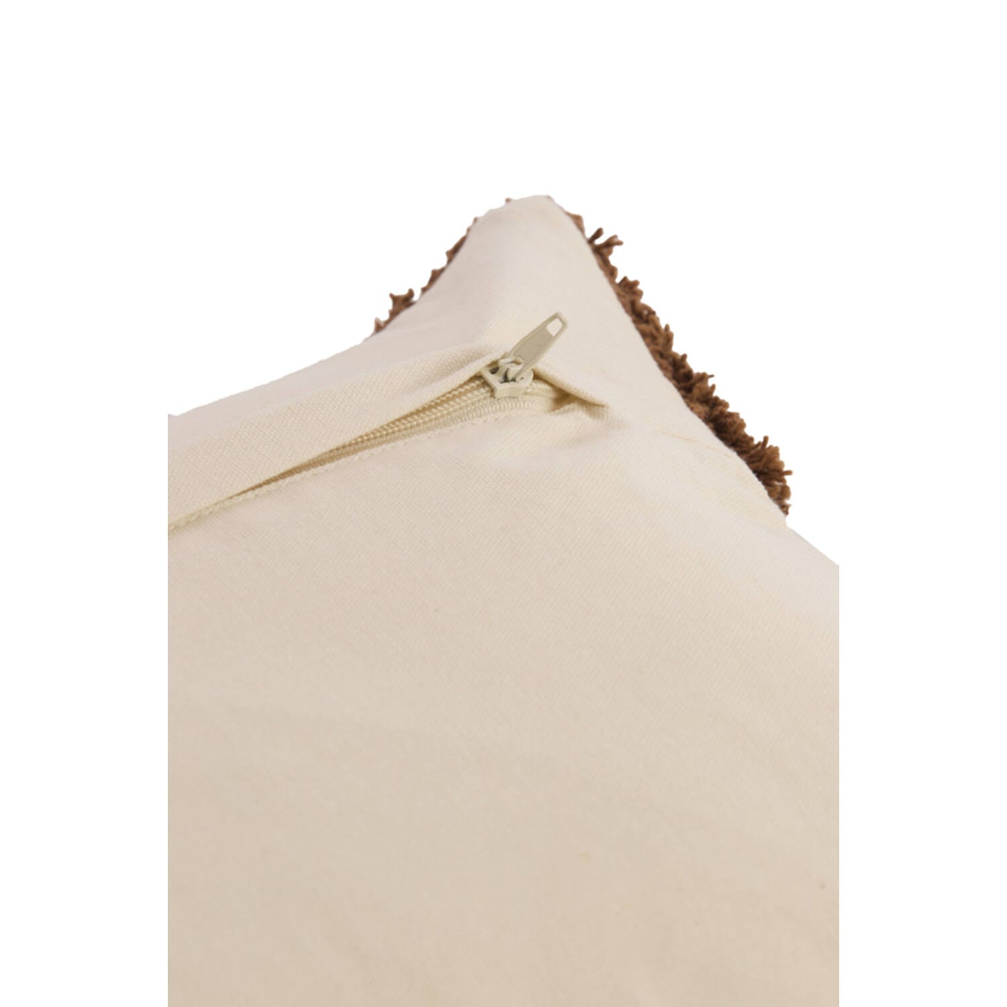 Brown and Cream Oblong Cushion 60x30cm