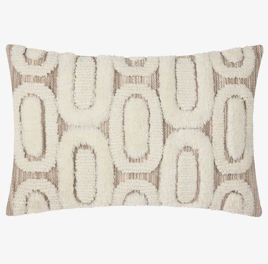 Fosse Tufted Cushion - Natural 30x50cm