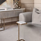 Alicia Accent Table with White Banswara Marble