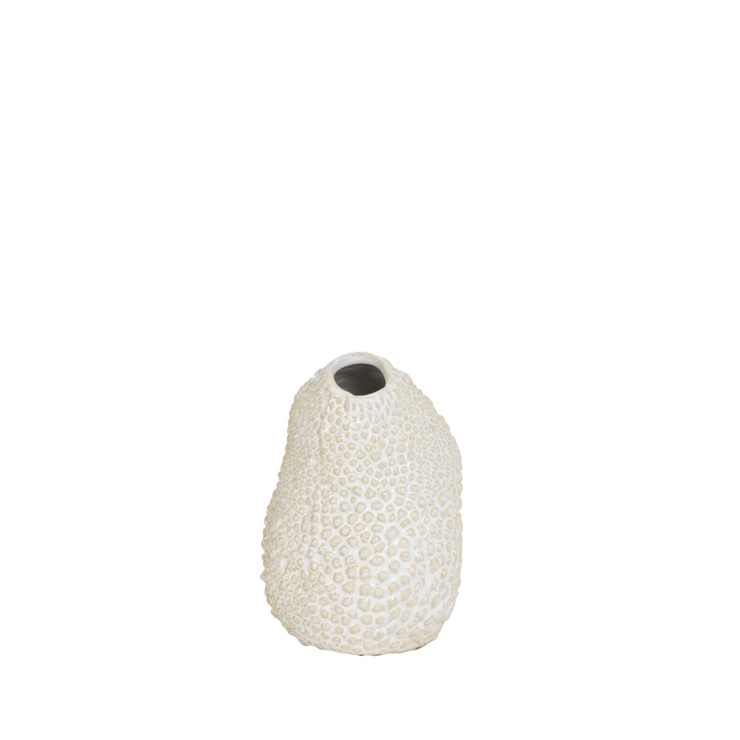 Kyana Cream & White Vase 15cm