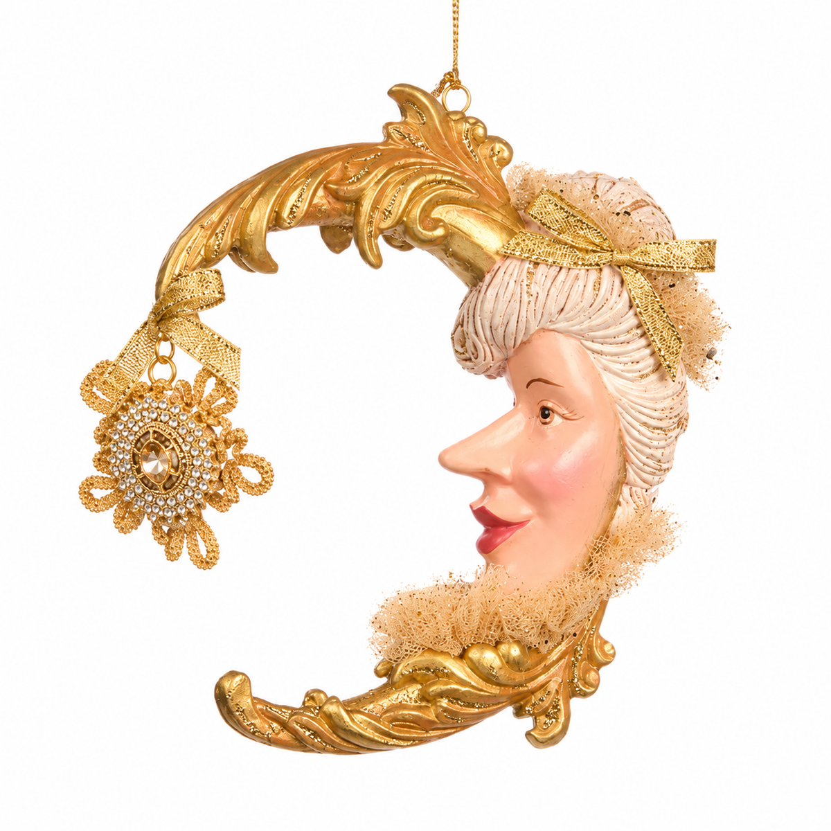 Baroque Moon Ornament - Style 2