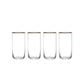 Sorrento Ridged Highball Glasses - Set of 4