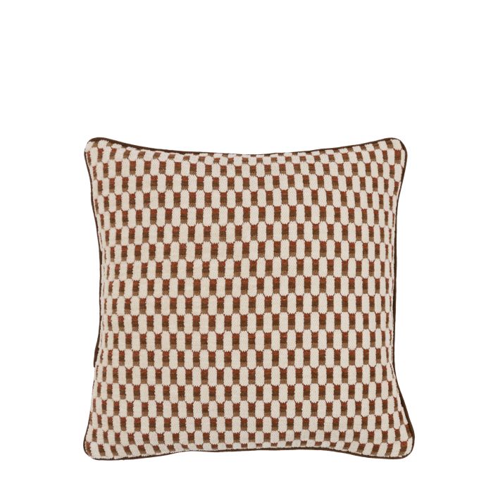 Marais Rust Jacqurd Cushion 50x50cm